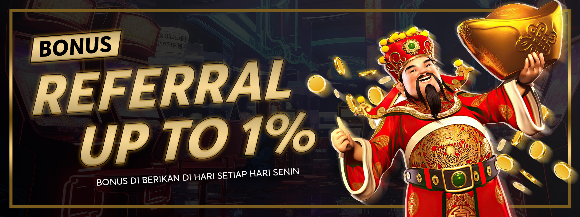 BONUS REFFERAL UP TO 1%	